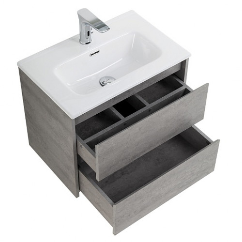 BelBagno Тумба с раковиной Kraft 39 70 подвесная Cemento Grigio