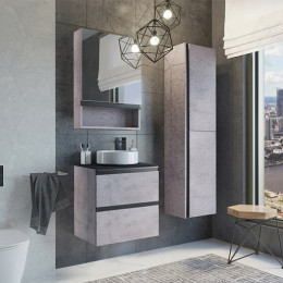 Comforty Мебель для ванной Эдинбург 60 2 9111 подвесная бетон светлый