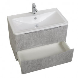 BelBagno Тумба с раковиной Acqua 100 подвесная Cemento Verona Grigio