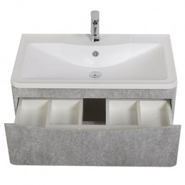 BelBagno Тумба с раковиной Acqua 100 подвесная Cemento Verona Grigio