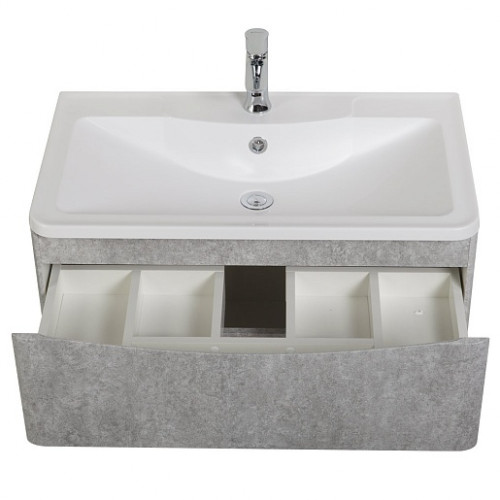BelBagno Тумба с раковиной Acqua 100 подвесная Cemento Verona Grigio