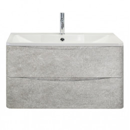 BelBagno Тумба с раковиной Acqua 100 подвесная Cemento Verona Grigio