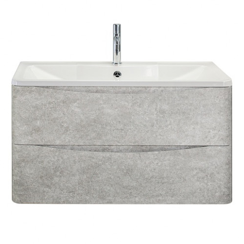 BelBagno Тумба с раковиной Acqua 100 подвесная Cemento Verona Grigio