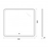 BelBagno Зеркало SPC-MAR-900-800-LED-TCH-WARM