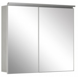 De Aqua Зеркало-шкаф для ванной Алюминиум 100 (AL 506 100 S) серебро