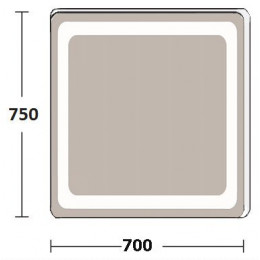 De Aqua Зеркало Смарт 7075 SMR 402 070
