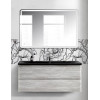 BelBagno Мебель для ванной Albano 120 подвесная Rovere Vintage Bianco с раковиной BB1200/455-LV-ART-ALR-NERO