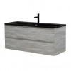 BelBagno Мебель для ванной Albano 120 подвесная Rovere Vintage Bianco с раковиной BB1200/455-LV-ART-ALR-NERO