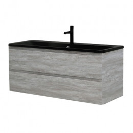 BelBagno Мебель для ванной Albano 120 подвесная Rovere Vintage Bianco с раковиной BB1200/455-LV-ART-ALR-NERO