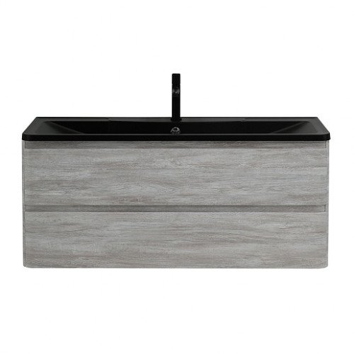 BelBagno Мебель для ванной Albano 120 подвесная Rovere Vintage Bianco с раковиной BB1200/455-LV-ART-ALR-NERO