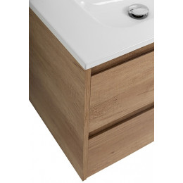 BelBagno Тумба с раковиной Kraft 140 подвесная 4 ящика Rovere Nebrasca Nature двойная раковина