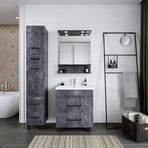 Бриклаер Зеркало для ванной Чили / Куба 70 цемент