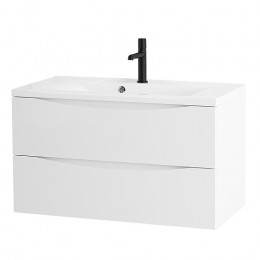 BelBagno Тумба с раковиной Marino 80 подвесная Bianco Lucido с раковиной 80/45 MR-FT