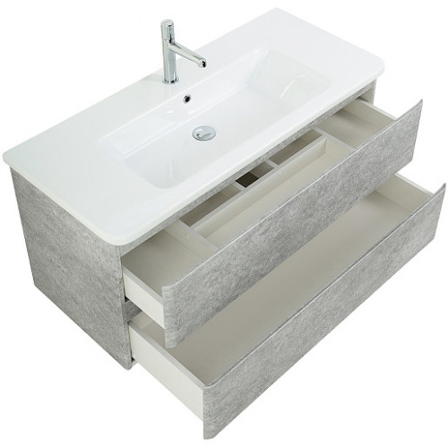 BelBagno Тумба с раковиной Albano-Cer 105 подвесная Cemento Verona Grigio