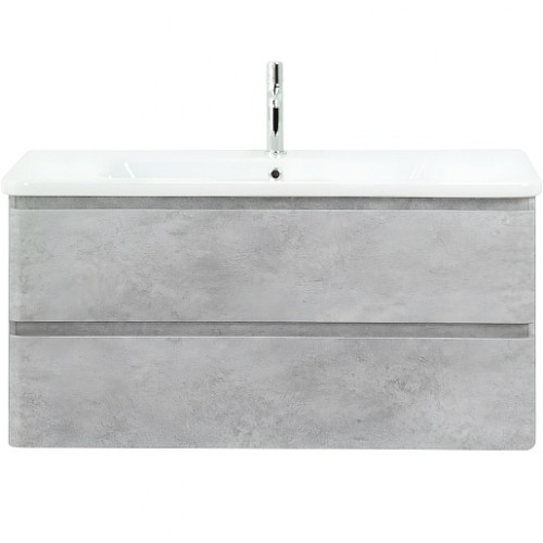 BelBagno Тумба с раковиной Albano-Cer 105 подвесная Cemento Verona Grigio