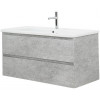 BelBagno Тумба с раковиной Albano-Cer 105 подвесная Cemento Verona Grigio
