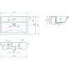 СанТа Тумба с раковиной Вегас 70 подвесная белая