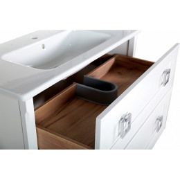 ASB-Woodline Мебель для ванной Рома 100Н белая