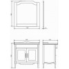Comforty Мебель для ванной Версаль 90 слоновая кость