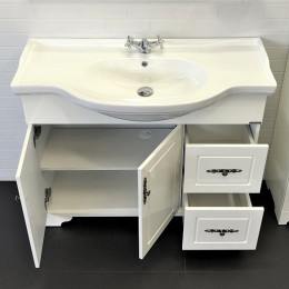 Comforty Тумба с раковиной Севилья 100 слоновая кость