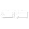 BelBagno Зеркало SPC-KRAFT-1400-800-SENS-AL