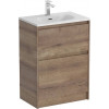 BelBagno Тумба с раковиной Kraft 60 напольная Rovere Tabacco с раковиной BB-8099-3-60