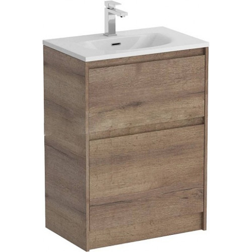BelBagno Тумба с раковиной Kraft 60 напольная Rovere Tabacco с раковиной BB-8099-3-60