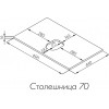 Акватон Тумба с раковиной Либерти 70 Mila 50 белая/дуб эльвезия