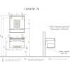 Comforty Зеркало Томари 70 дуб темно-коричневый