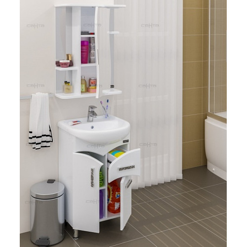 СанТа Зеркальный шкаф Лира 55 свет