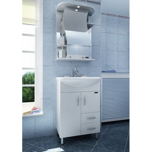 СанТа Зеркальный шкаф Лира 55 свет