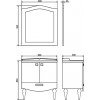Comforty Зеркало Монако 80 белое