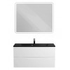 BelBagno Мебель для ванной Marino 100 Bianco Opaco с раковиной BB1000/445-LV-ART-PR-NERO