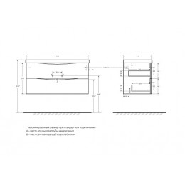 BelBagno Мебель для ванной Marino 100 Bianco Opaco с раковиной BB1000/445-LV-ART-PR-NERO