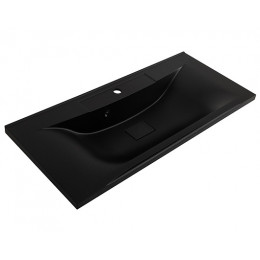 BelBagno Мебель для ванной Marino 100 Bianco Opaco с раковиной BB1000/445-LV-ART-PR-NERO