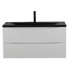 BelBagno Мебель для ванной Marino 100 Bianco Opaco с раковиной BB1000/445-LV-ART-PR-NERO