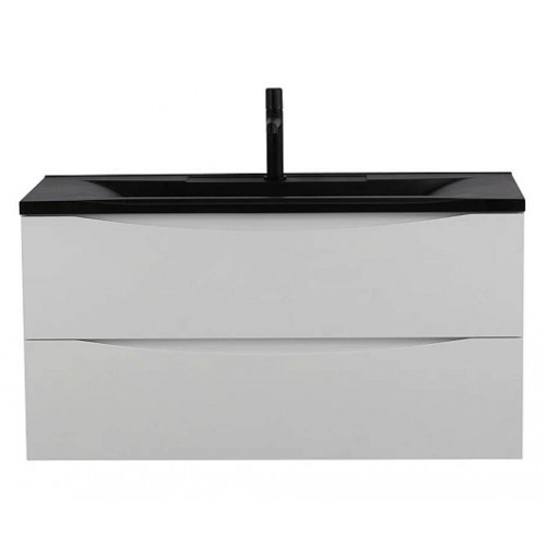 BelBagno Мебель для ванной Marino 100 Bianco Opaco с раковиной BB1000/445-LV-ART-PR-NERO