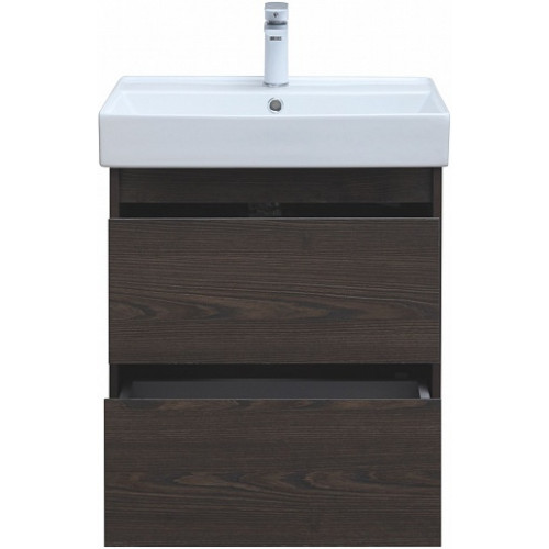 Aquanet Тумба под раковину Nova Lite 60 подвесная дуб черный