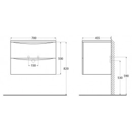 BelBagno Мебель для ванной Acqua 70 Rovere Rustico