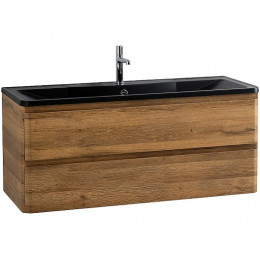 BelBagno Тумба с раковиной Albano 120 подвесная Rovere Rustico с раковиной BB1200/455-LV-ART-ALR-NERO