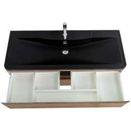 BelBagno Тумба с раковиной Albano 120 подвесная Rovere Rustico с раковиной BB1200/455-LV-ART-ALR-NERO