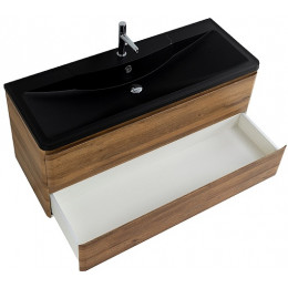BelBagno Тумба с раковиной Albano 120 подвесная Rovere Rustico с раковиной BB1200/455-LV-ART-ALR-NERO