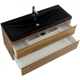 BelBagno Тумба с раковиной Albano 120 подвесная Rovere Rustico с раковиной BB1200/455-LV-ART-ALR-NERO