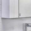 Comforty Зеркальный шкаф Лима 70 белый матовый