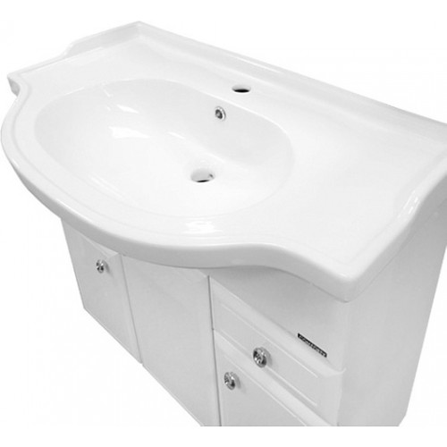 Comforty Тумба с раковиной Сочи 100 белая