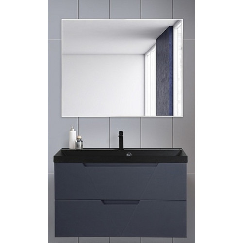 BelBagno Мебель для ванной Vittoria 80 Grigio Opaco с раковиной BB800/450-LV-ART-AST-NERO