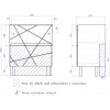Vigo Тумба с раковиной Geometry 2-700 белая