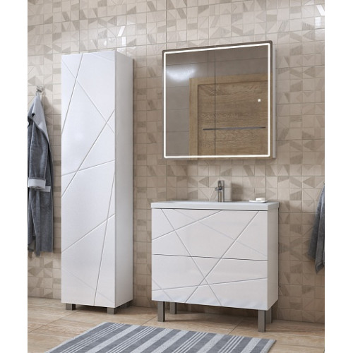 Vigo Тумба с раковиной Geometry 2-700 белая