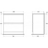 BelBagno Тумба с раковиной Albano 80 напольная Bianco Lucido