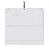 BelBagno Тумба с раковиной Albano 80 напольная Bianco Lucido
